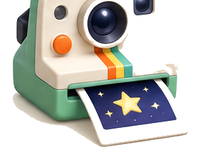 Polaroid camera prop icon