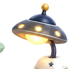 UFO-shaped lamp prop icon